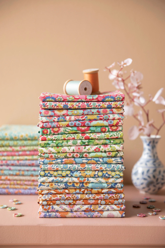 Tilda Patchwork Stoff Baumwolle - Wallflower - Beverly Blue